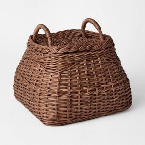 Square Rattan Basket Dark Brown - Threshold™ designed with Studio McGee